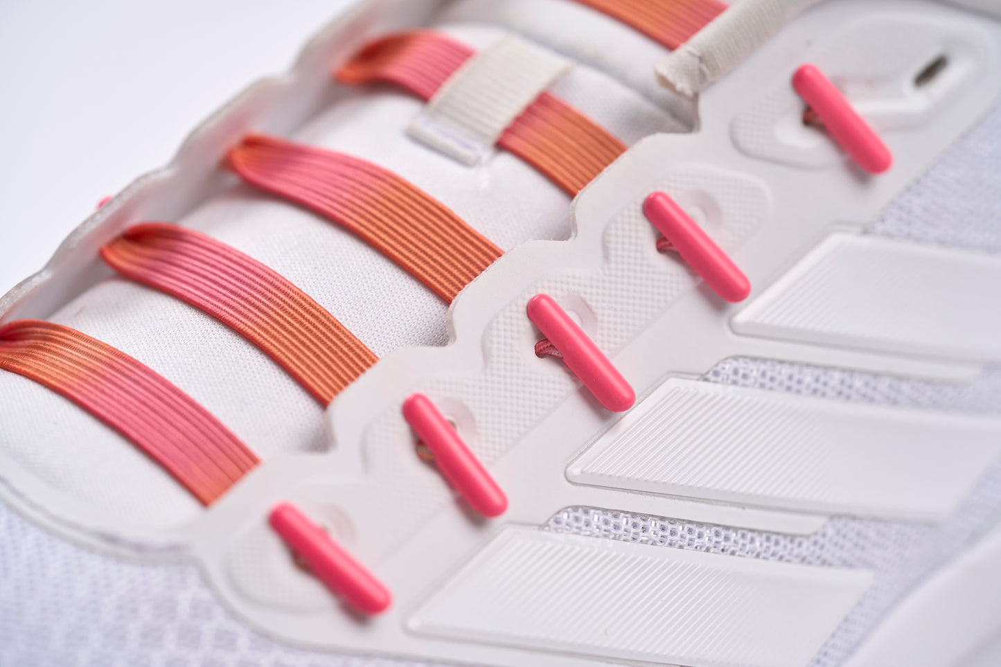 SUSPENSE ELASTIC LACES PINK/ORANGE GRADIENT