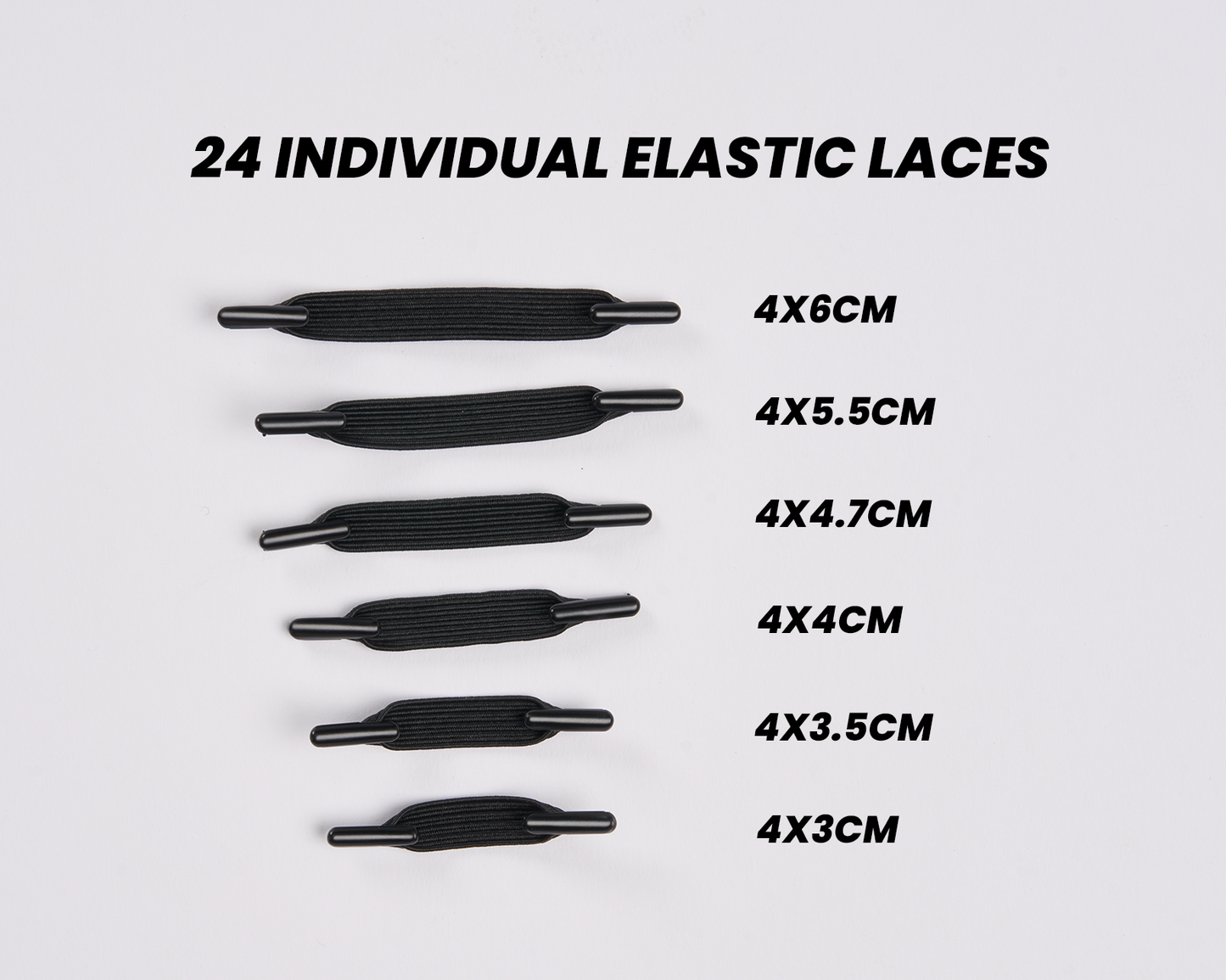 SUSPENSE ELASTIC LACES BLACK