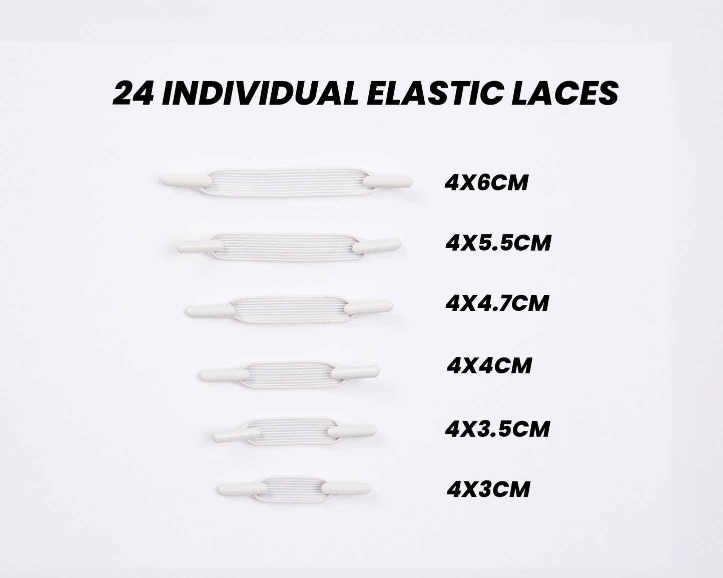 SUSPENSE ELASTIC LACES WHITE