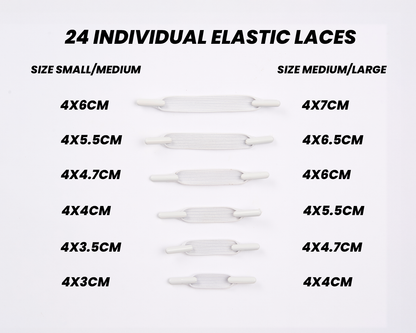 SUSPENSE ELASTIC LACES WHITE