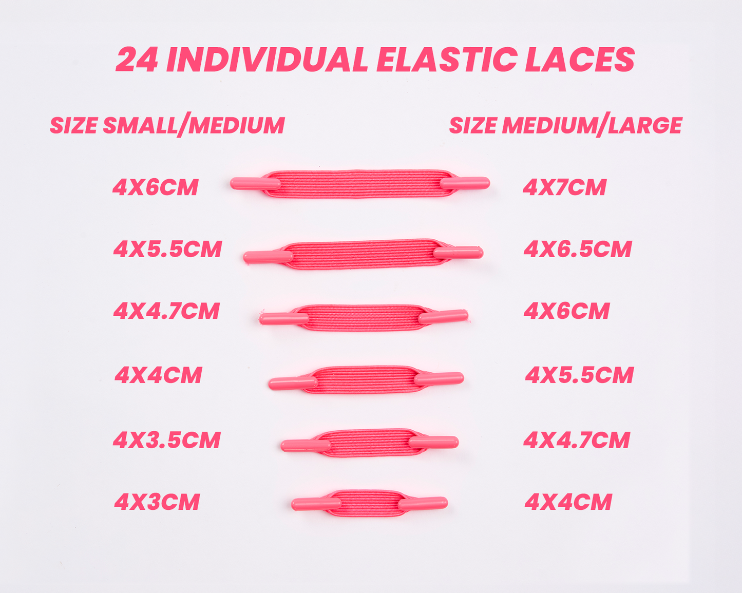 SUSPENSE ELASTIC LACES PINK