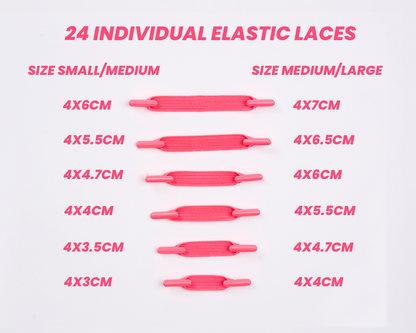 SUSPENSE ELASTIC LACES PINK